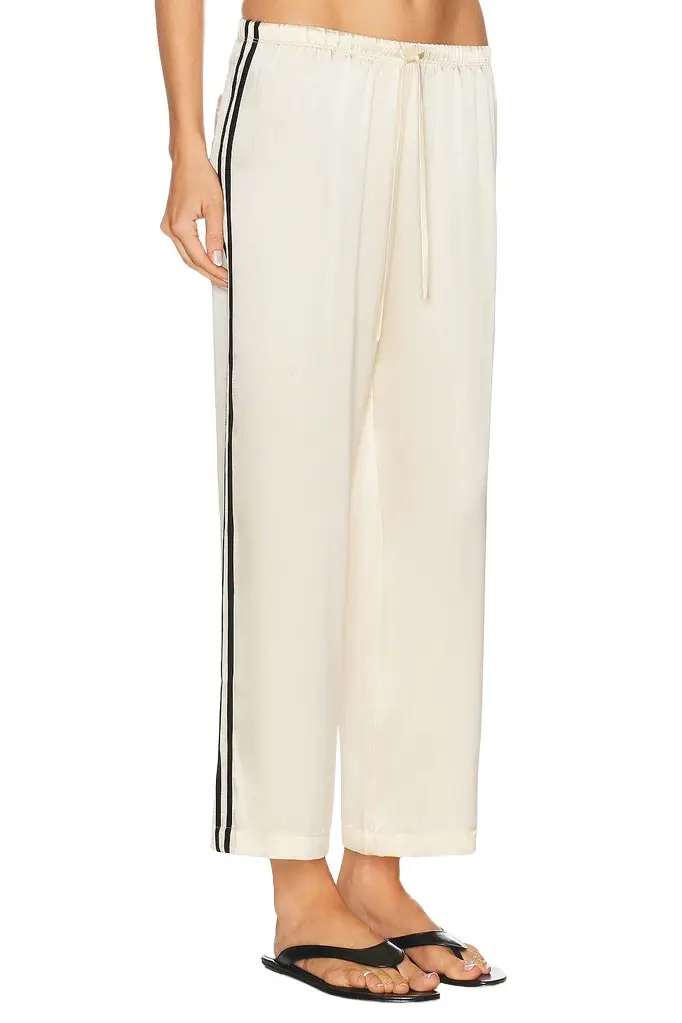 The Silk Stripe Crop Pant The Silk Stripe Crop Pant