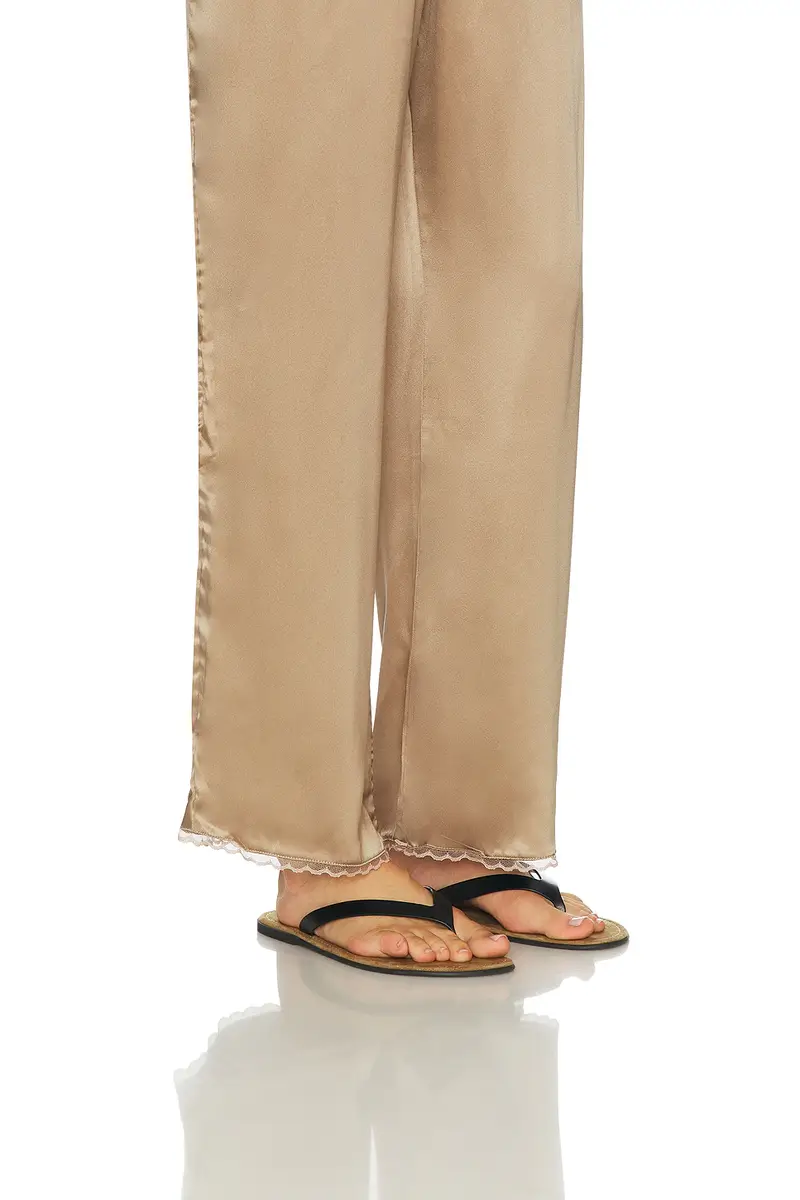DONNI. The Silk Lace Simple Pant | Thumbnail 6