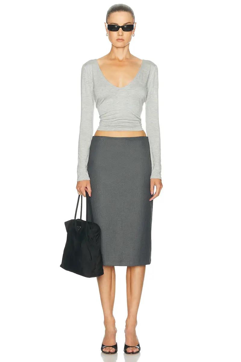 KYE V-Neck Long Sleeve Top | Thumbnail 4 KYE V-Neck Long Sleeve Top | Thumbnail 4