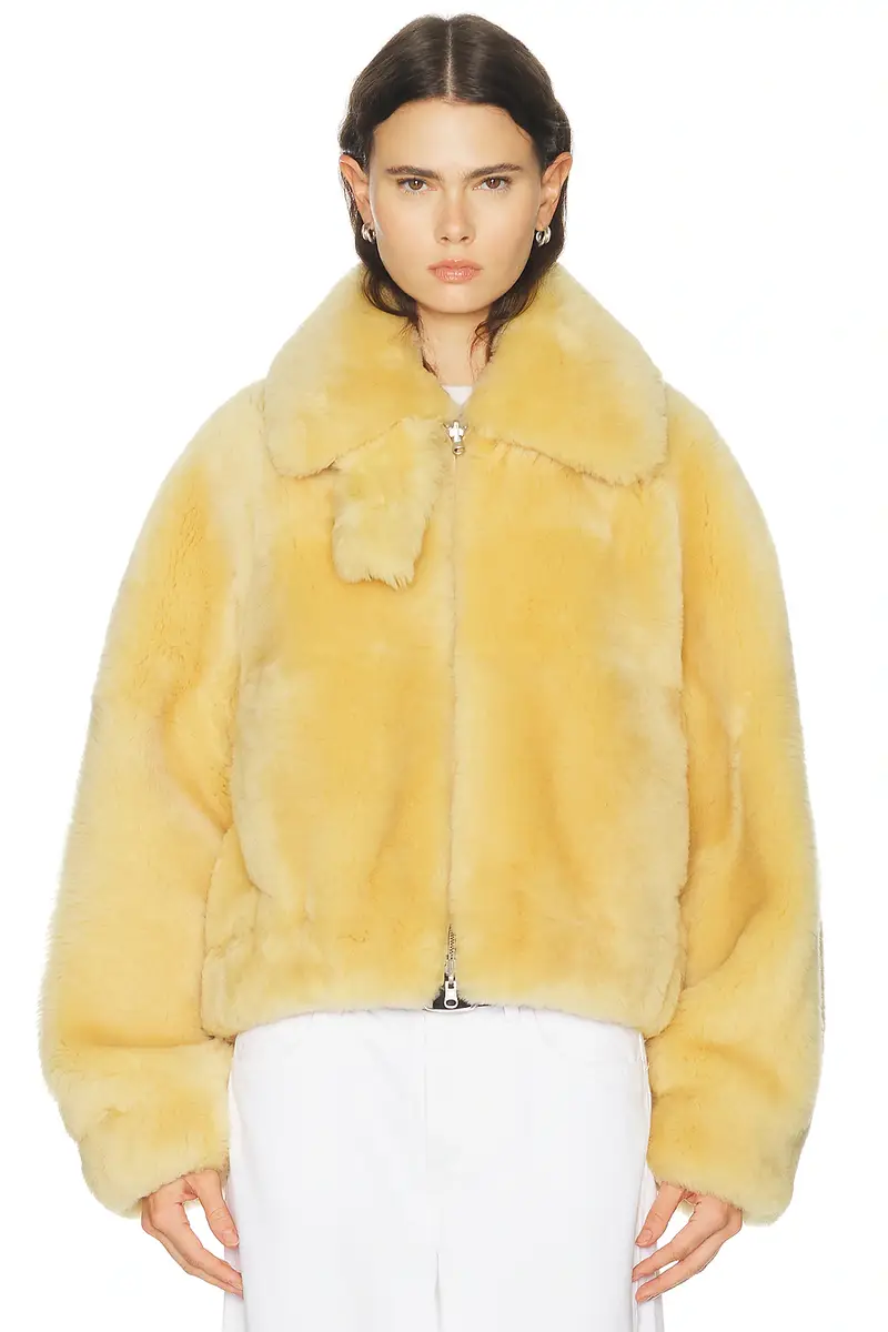 Helmut Lang Shearling Bomber Jacket | Thumbnail 2 Helmut Lang Shearling Bomber Jacket | Thumbnail 2