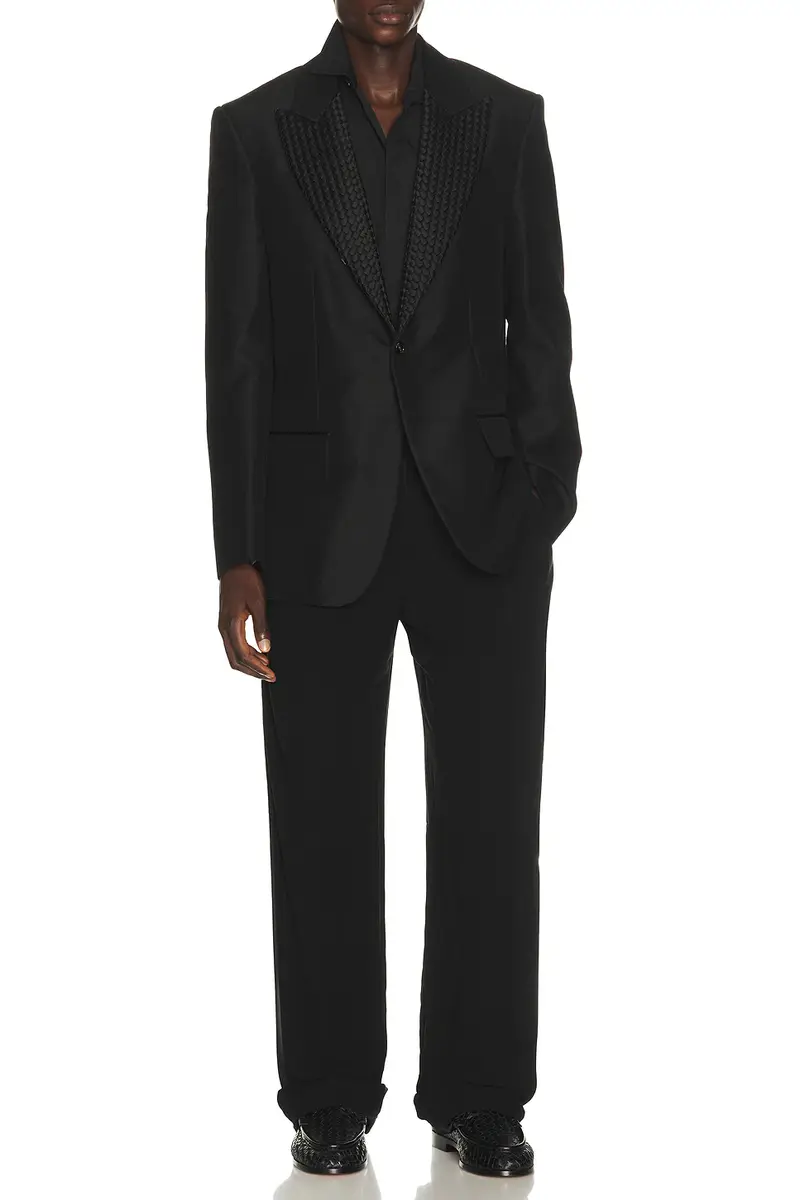 Bottega Veneta Mohair Wool Jacket Intrecciato Lapel | Thumbnail 3 Bottega Veneta Mohair Wool Jacket Intrecciato Lapel | Thumbnail 3