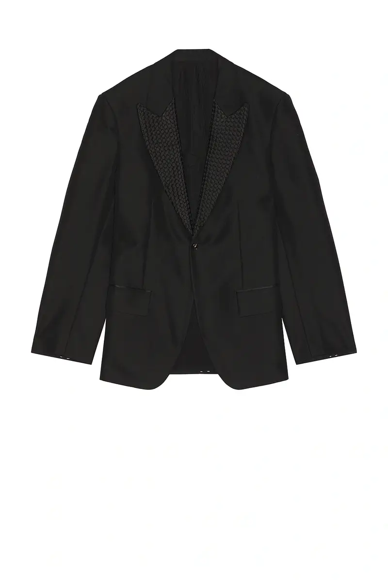 Bottega Veneta Mohair Wool Jacket Intrecciato Lapel | Thumbnail 4 Bottega Veneta Mohair Wool Jacket Intrecciato Lapel | Thumbnail 4