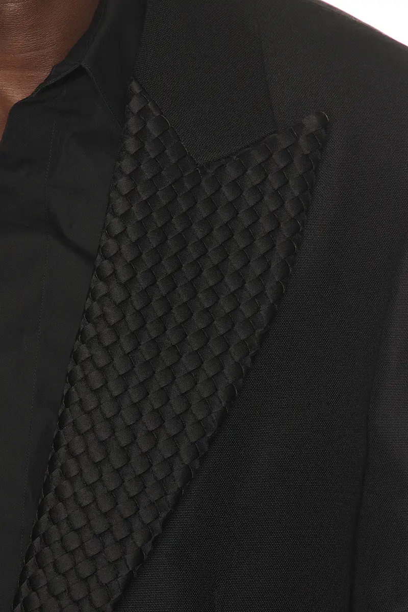 Bottega Veneta Mohair Wool Jacket Intrecciato Lapel | Thumbnail 5 Bottega Veneta Mohair Wool Jacket Intrecciato Lapel | Thumbnail 5