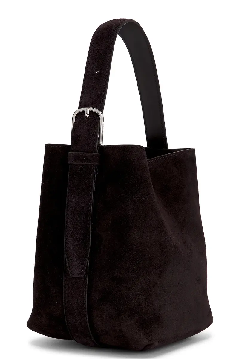 TOTEME Petite Belted Suede Tote Bag | Thumbnail 3