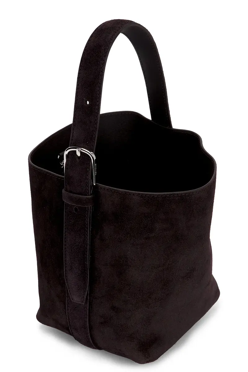 TOTEME Petite Belted Suede Tote Bag | Thumbnail 4