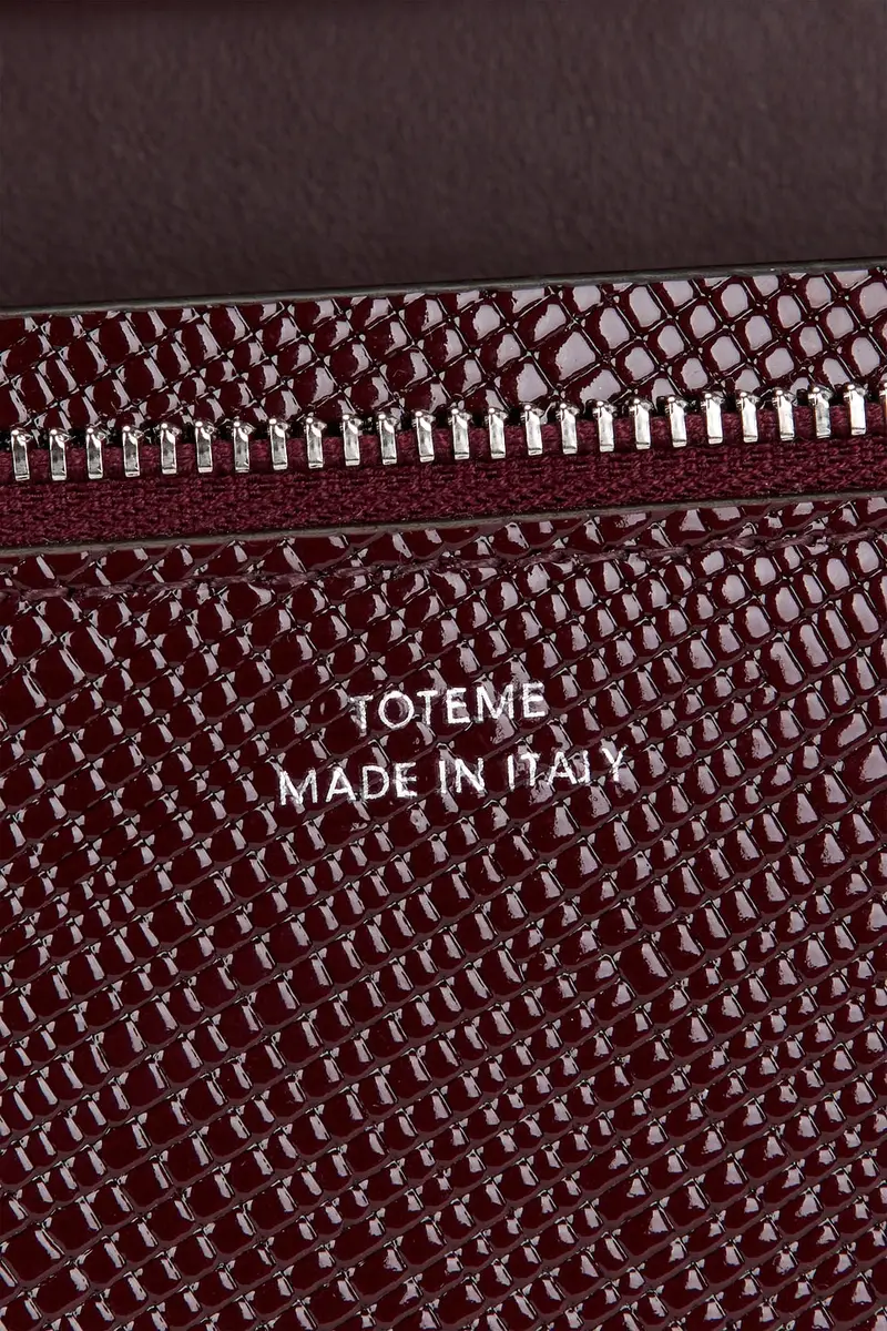 TOTEME Clip Palmellato Patent Shoulder Bag | Thumbnail 6