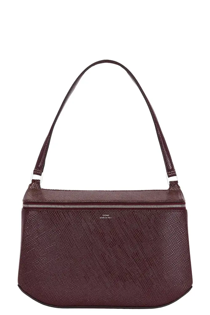 TOTEME Clip Palmellato Patent Shoulder Bag