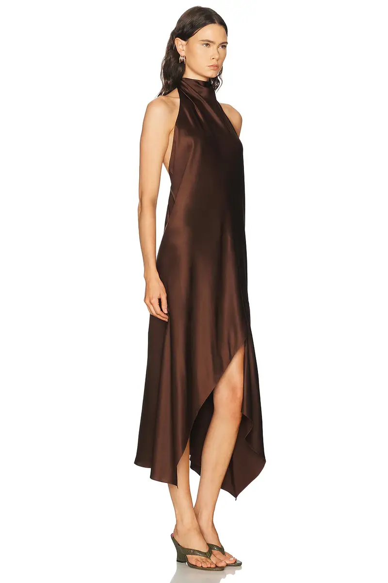 Helmut Lang Tie Neck Dress | Thumbnail 2 Helmut Lang Tie Neck Dress | Thumbnail 2
