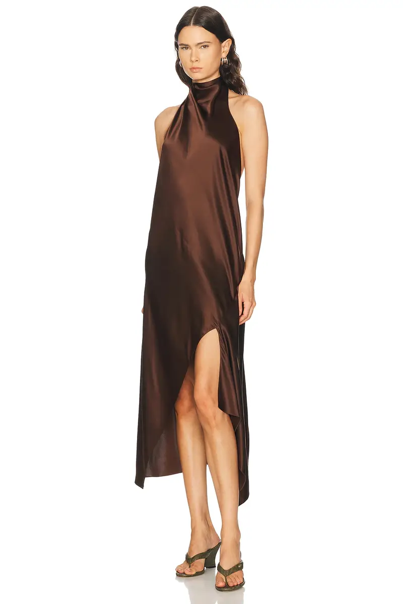 Helmut Lang Tie Neck Dress | Thumbnail 3 Helmut Lang Tie Neck Dress | Thumbnail 3