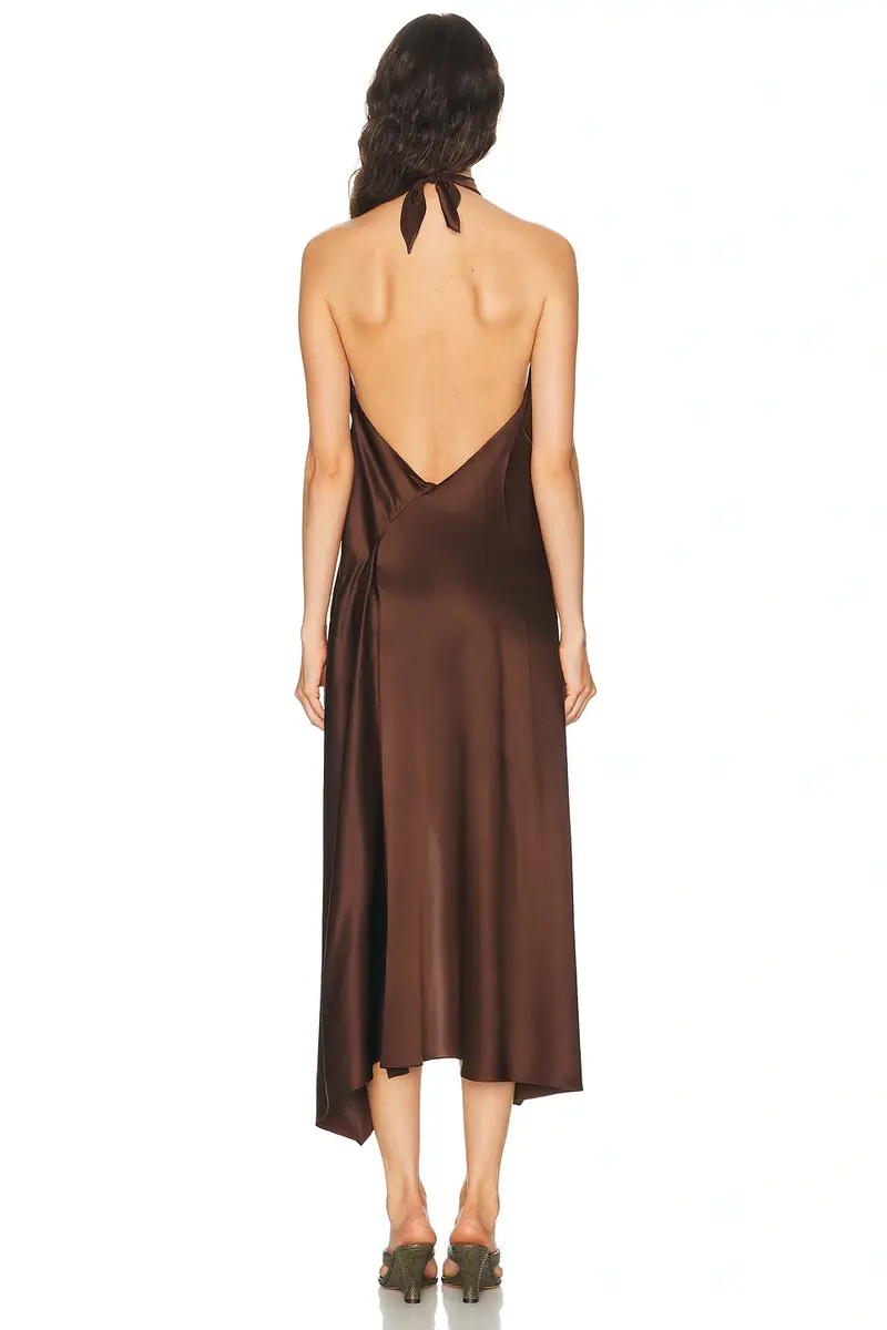 Helmut Lang Tie Neck Dress | Thumbnail 4 Helmut Lang Tie Neck Dress | Thumbnail 4