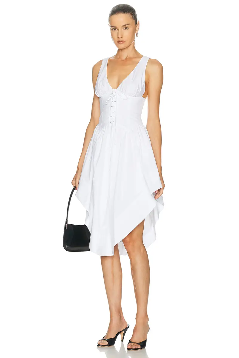 Fleur du Mal Bustier Poplin Lacing Dress | Thumbnail 4 Fleur du Mal Bustier Poplin Lacing Dress | Thumbnail 4