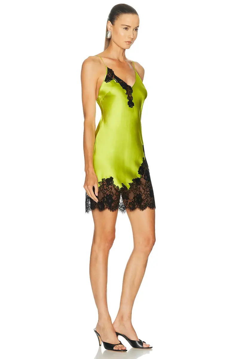 Fleur du Mal Juliet Lace Mini Slip Dress | Thumbnail 2 Fleur du Mal Juliet Lace Mini Slip Dress | Thumbnail 2
