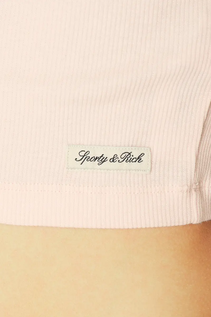 Sporty & Rich Signature Logo Ribbed Baby Tank Top | Thumbnail 5