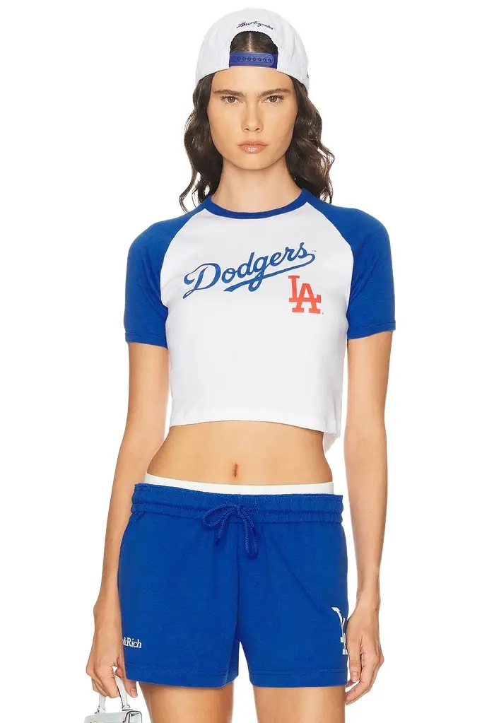 x Dodgers Serif Baby Baseball Tee x Dodgers Serif Baby Baseball Tee