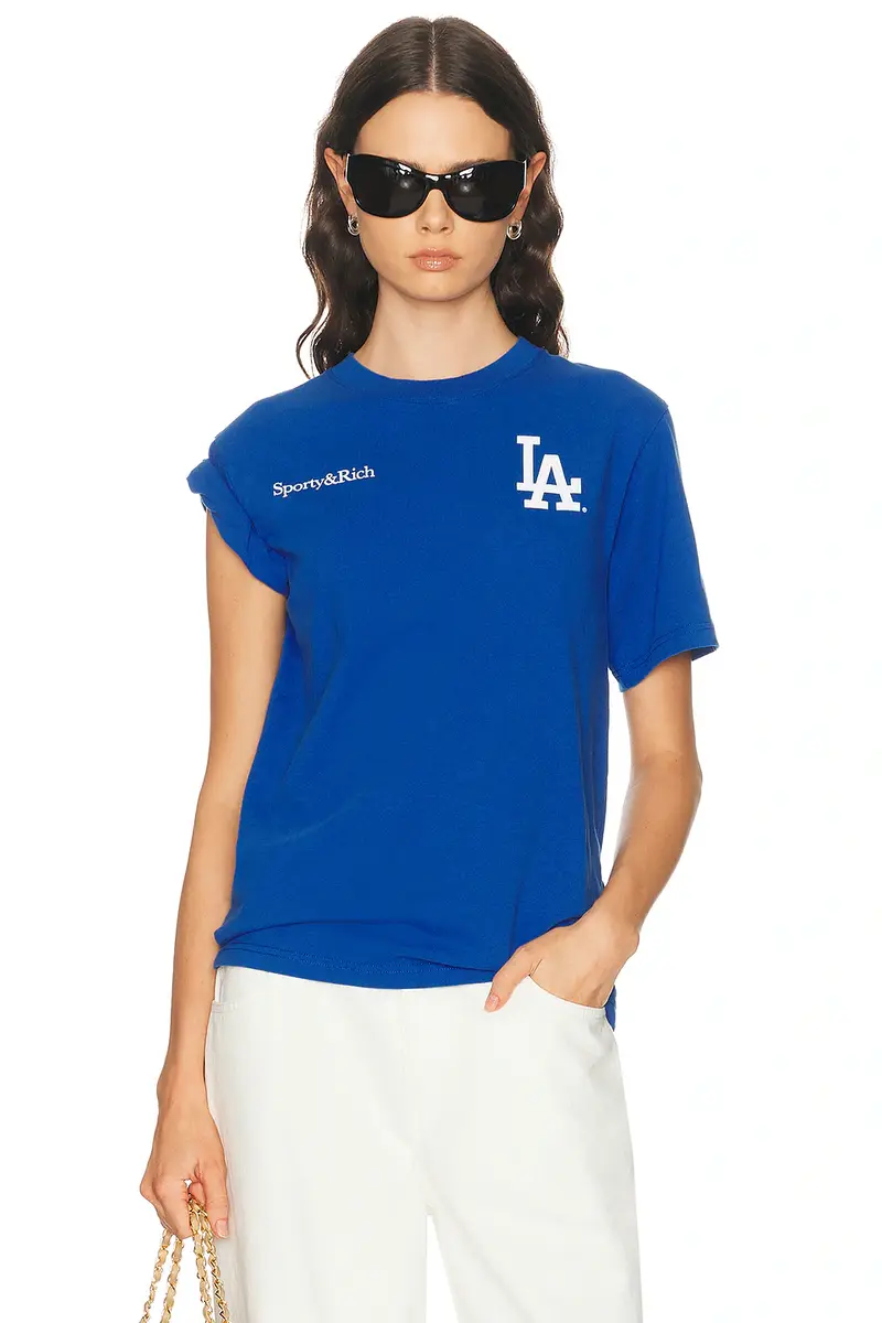 Sporty & Rich x Dodgers Serif T-Shirt | Thumbnail 2 Sporty & Rich x Dodgers Serif T-Shirt | Thumbnail 2