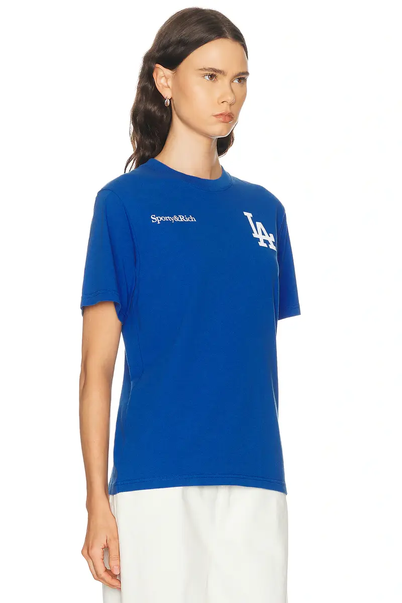Sporty & Rich x Dodgers Serif T-Shirt | Thumbnail 3 Sporty & Rich x Dodgers Serif T-Shirt | Thumbnail 3