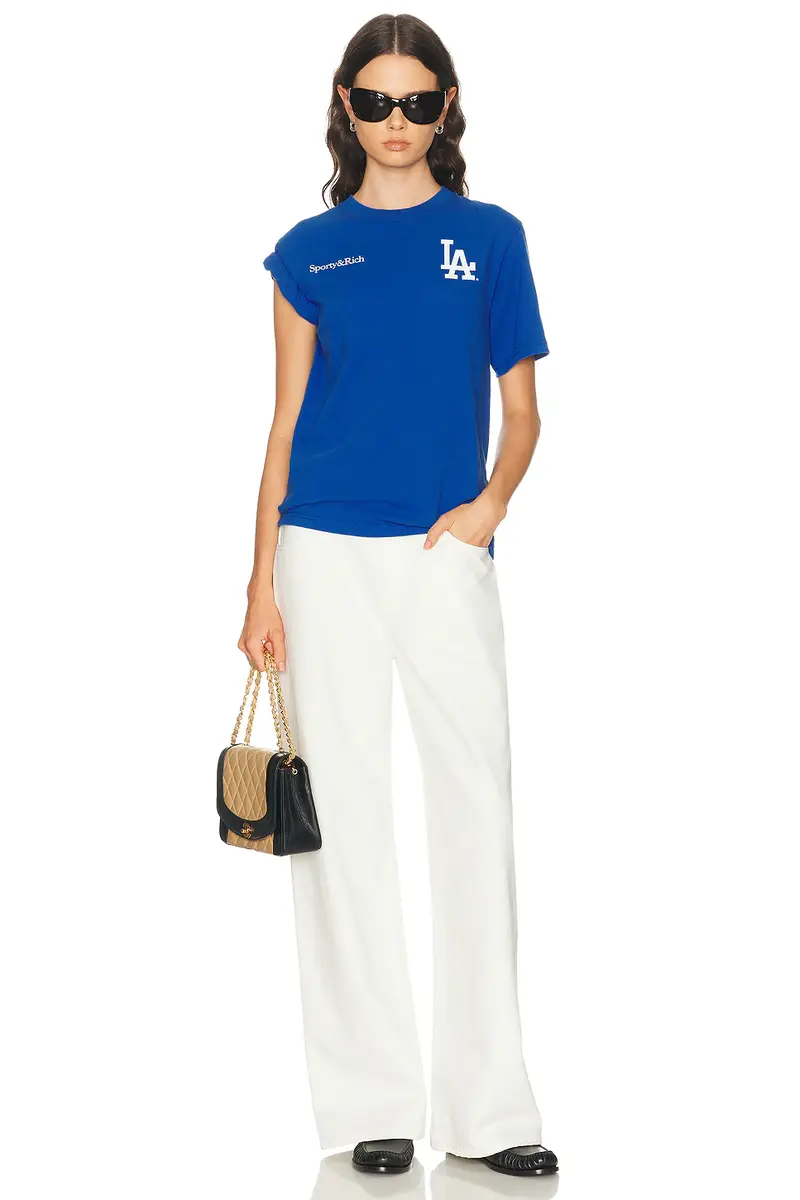 Sporty & Rich x Dodgers Serif T-Shirt | Thumbnail 5 Sporty & Rich x Dodgers Serif T-Shirt | Thumbnail 5