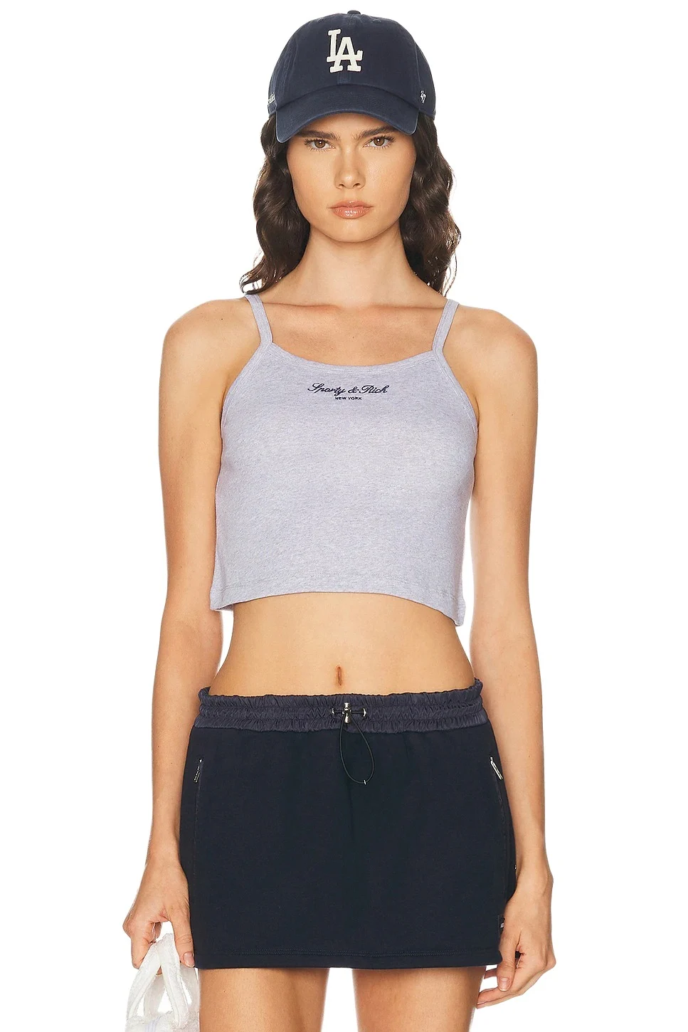 Sporty & Rich Signature Ny Box Tank Top