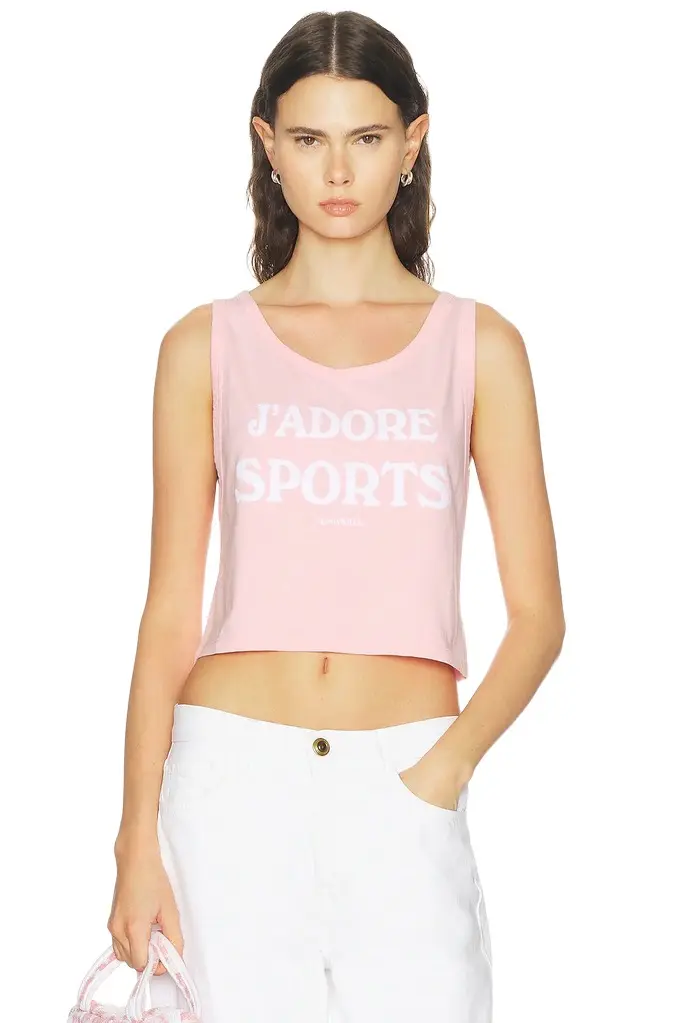 Sporty & Rich J'adore Baby Tank Top