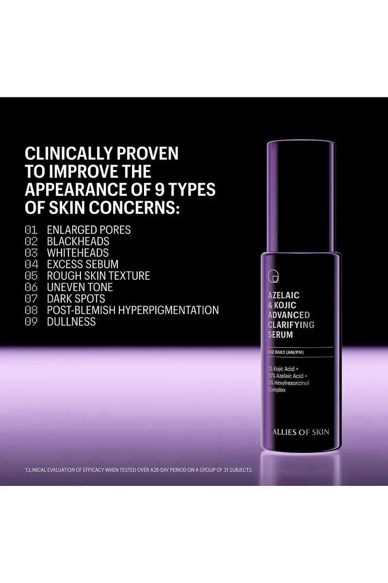 Allies of Skin Azelaic & Kojic Advanced Clarifying Serum Jumbo | Thumbnail 4 Allies of Skin Azelaic & Kojic Advanced Clarifying Serum Jumbo | Thumbnail 4