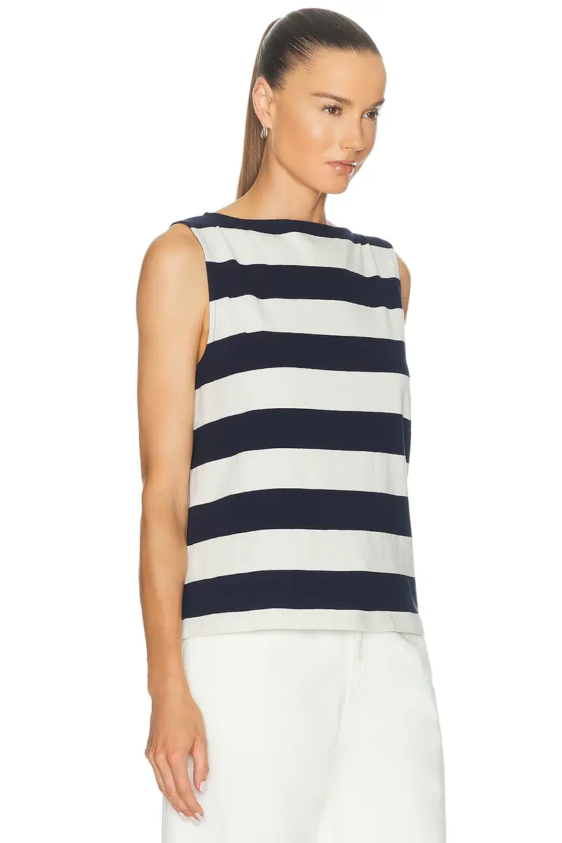DONNI. The Jersey Stripe Boatneck Tank Top | Thumbnail 2