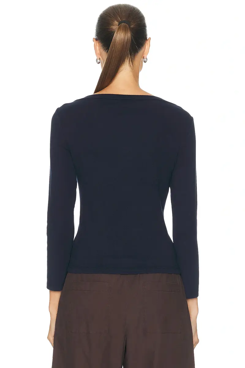 DONNI. The Baby Rib Boatneck Top | Thumbnail 3 DONNI. The Baby Rib Boatneck Top | Thumbnail 3