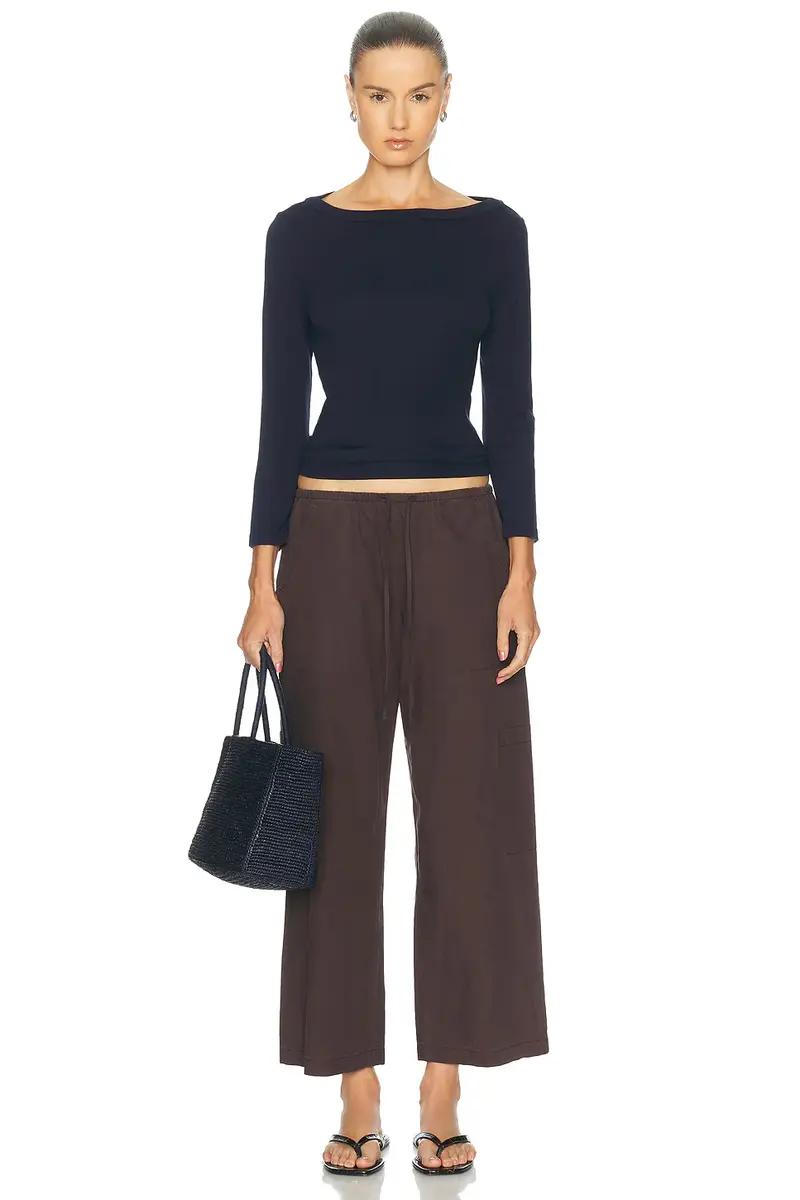 DONNI. The Baby Rib Boatneck Top | Thumbnail 4 DONNI. The Baby Rib Boatneck Top | Thumbnail 4