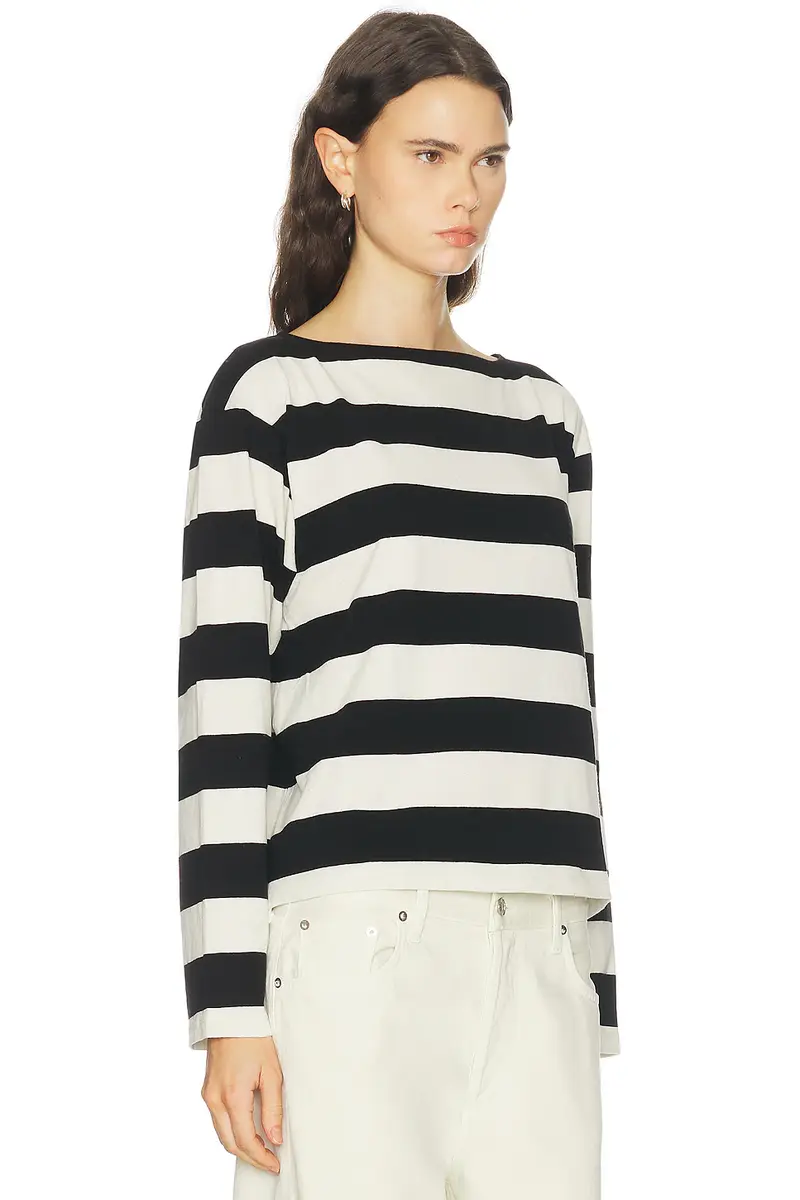 DONNI. The Jersey Stripe Boatneck Top | Thumbnail 2 DONNI. The Jersey Stripe Boatneck Top | Thumbnail 2