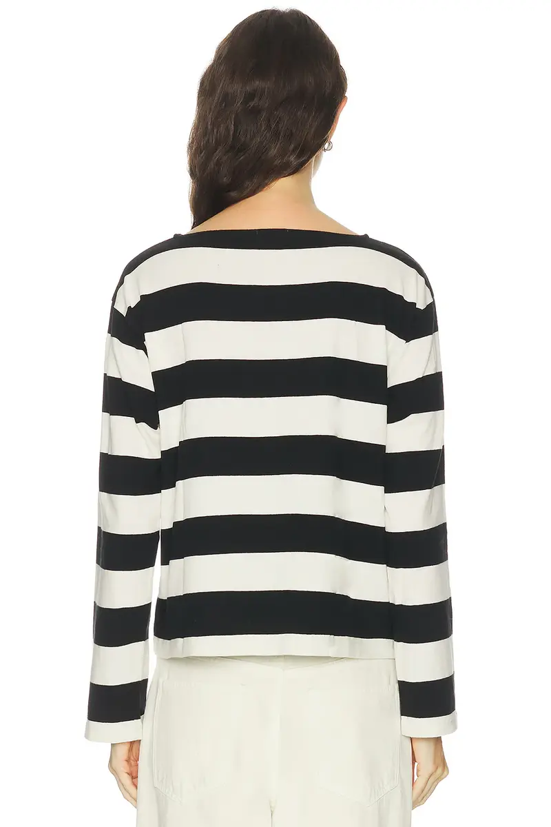 DONNI. The Jersey Stripe Boatneck Top | Thumbnail 3 DONNI. The Jersey Stripe Boatneck Top | Thumbnail 3