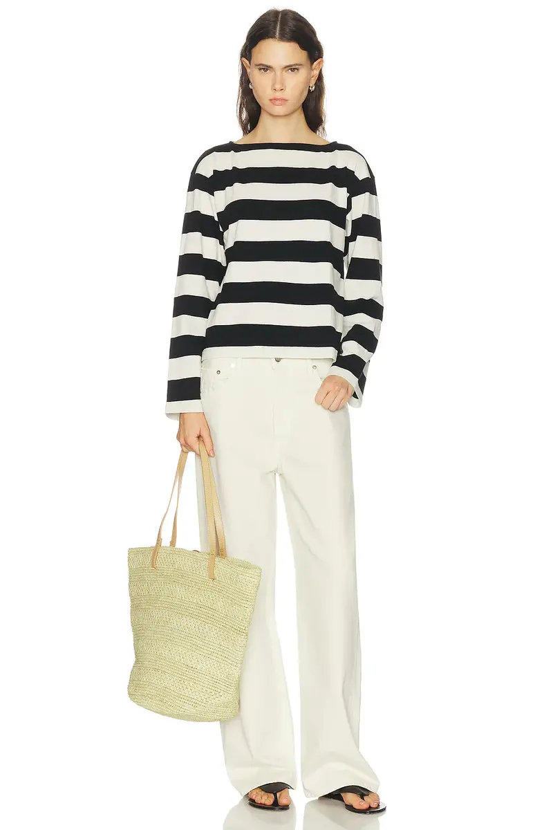 DONNI. The Jersey Stripe Boatneck Top | Thumbnail 4 DONNI. The Jersey Stripe Boatneck Top | Thumbnail 4