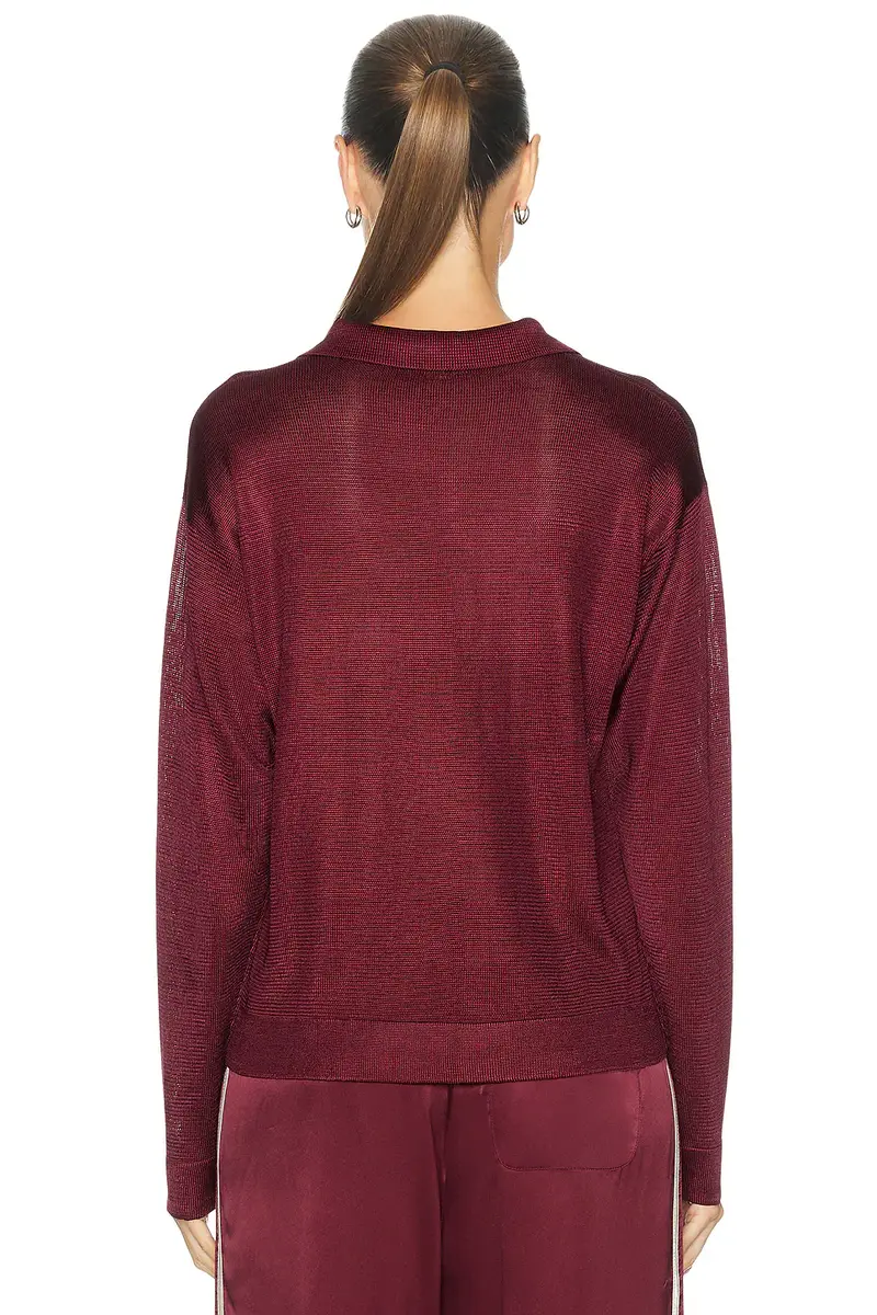 DONNI. The Slinky Polo Top | Thumbnail 3 DONNI. The Slinky Polo Top | Thumbnail 3
