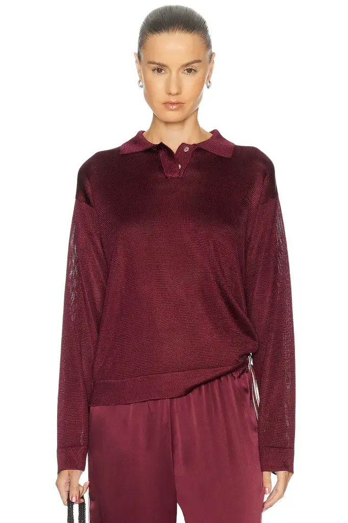DONNI. The Slinky Polo Top