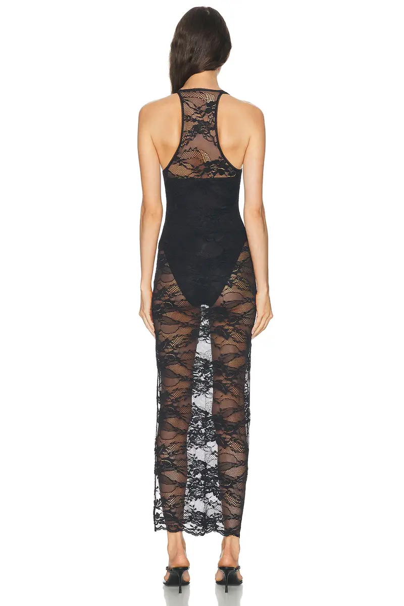 HAELO Lace Veiled Dress | Thumbnail 3