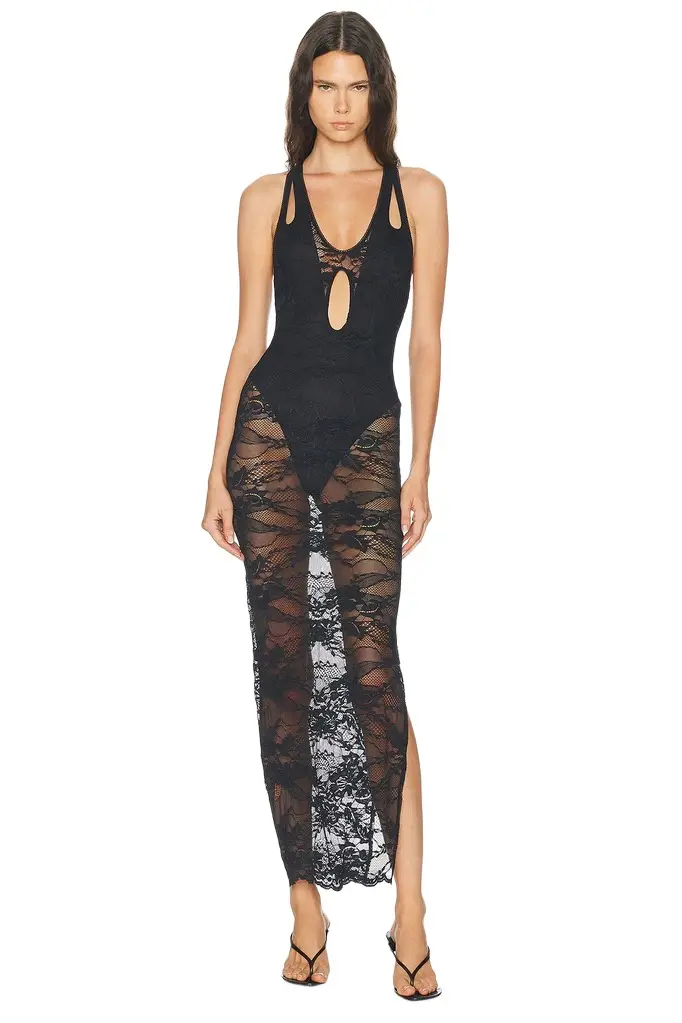 Lace Veiled Dress Lace Veiled Dress