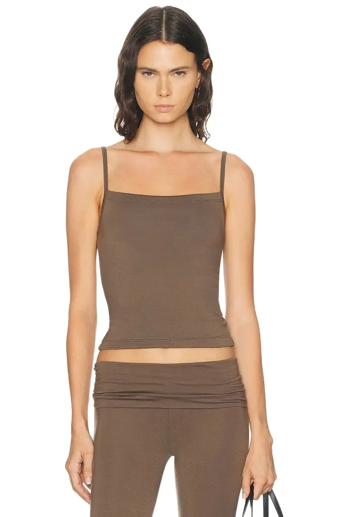 ÉTERNE 90's Soft Jersey Tank Top