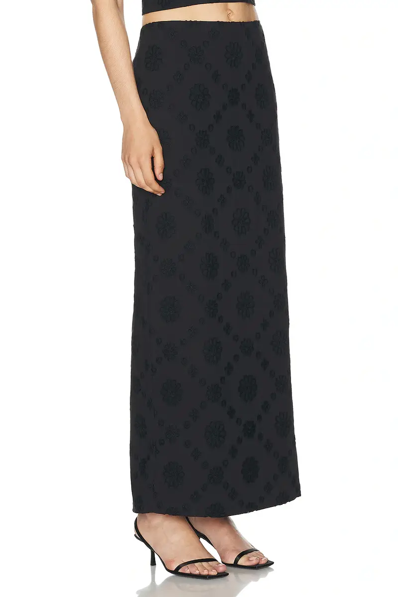 Helsa Eyelet Column Midi Skirt | Thumbnail 2 Helsa Eyelet Column Midi Skirt | Thumbnail 2