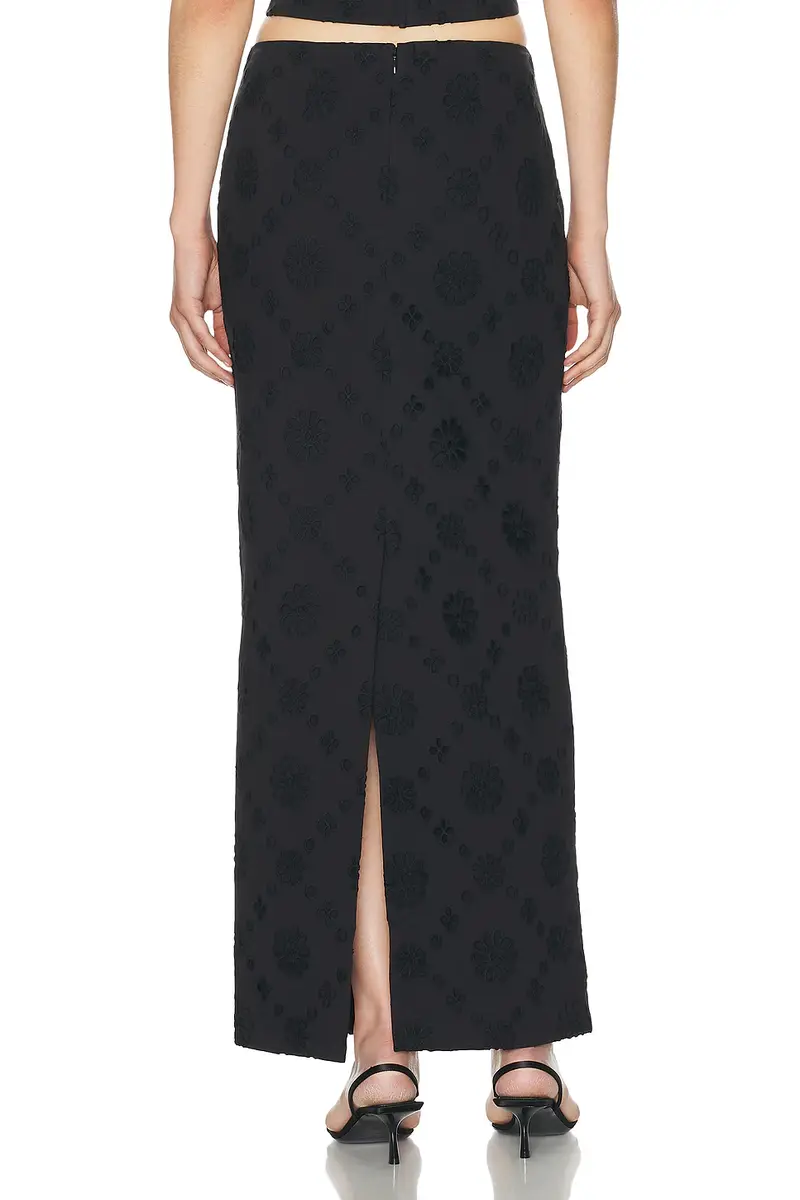Helsa Eyelet Column Midi Skirt | Thumbnail 3 Helsa Eyelet Column Midi Skirt | Thumbnail 3