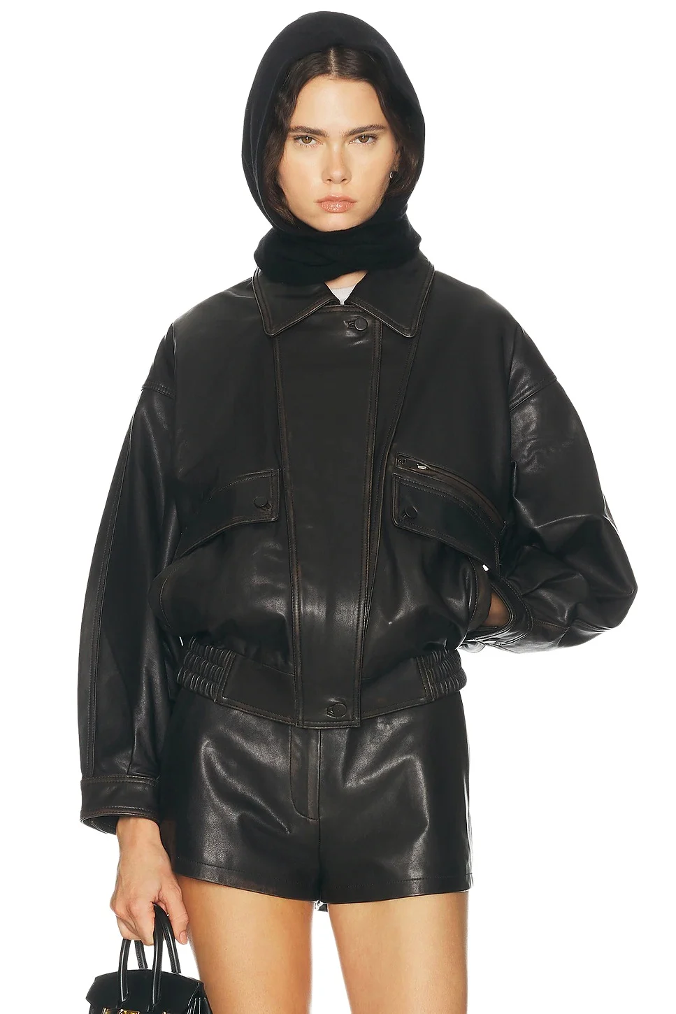 Leather Distressed Moto Jacket Leather Distressed Moto Jacket