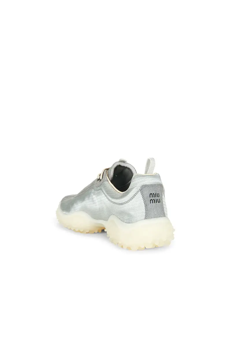 Miu Miu Nylon Tech Scamosciato Bubble Sneaker | Thumbnail 3 Miu Miu Nylon Tech Scamosciato Bubble Sneaker | Thumbnail 3