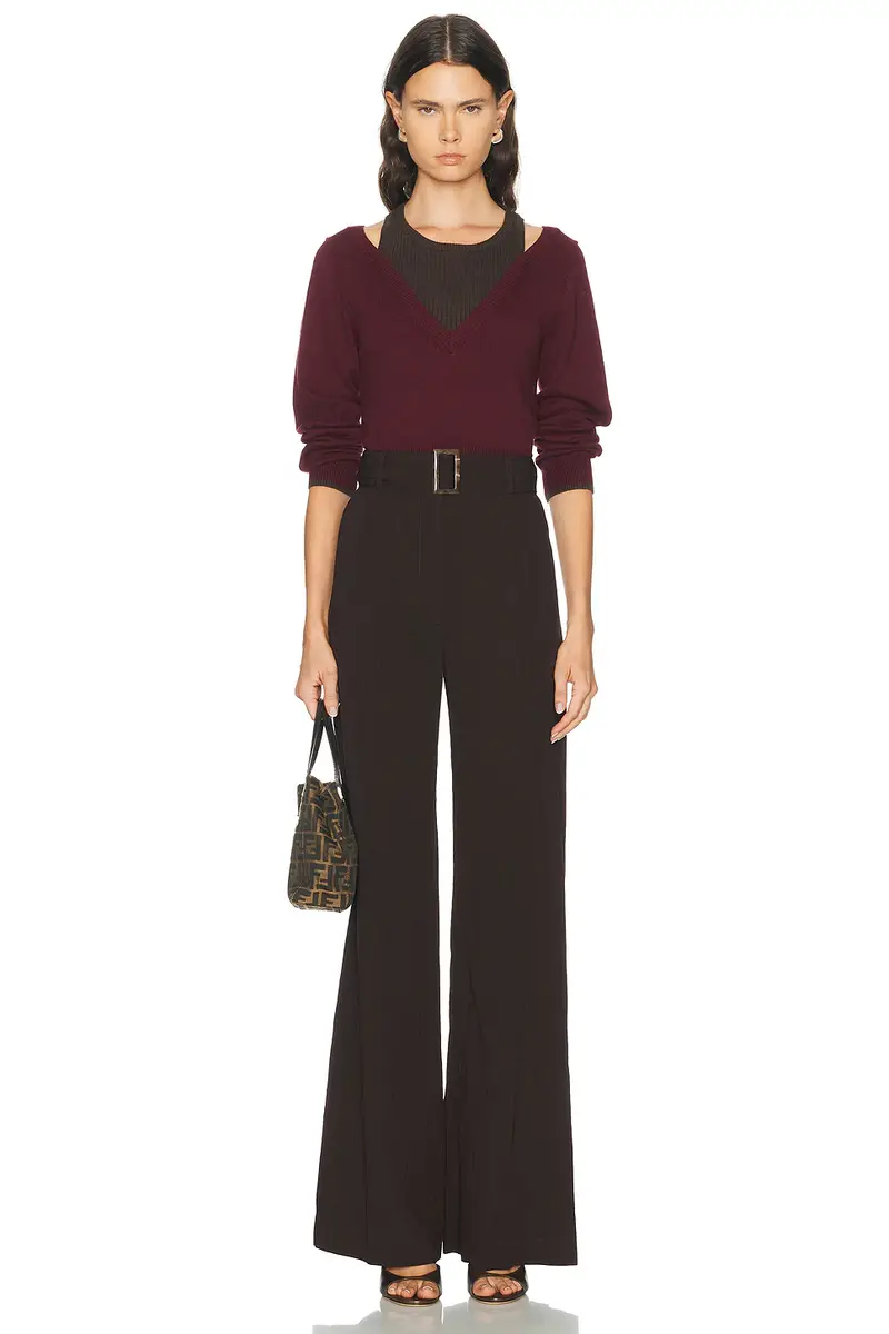 Matthew Bruch Belted Wide Leg Trouser | Thumbnail 5 Matthew Bruch Belted Wide Leg Trouser | Thumbnail 5