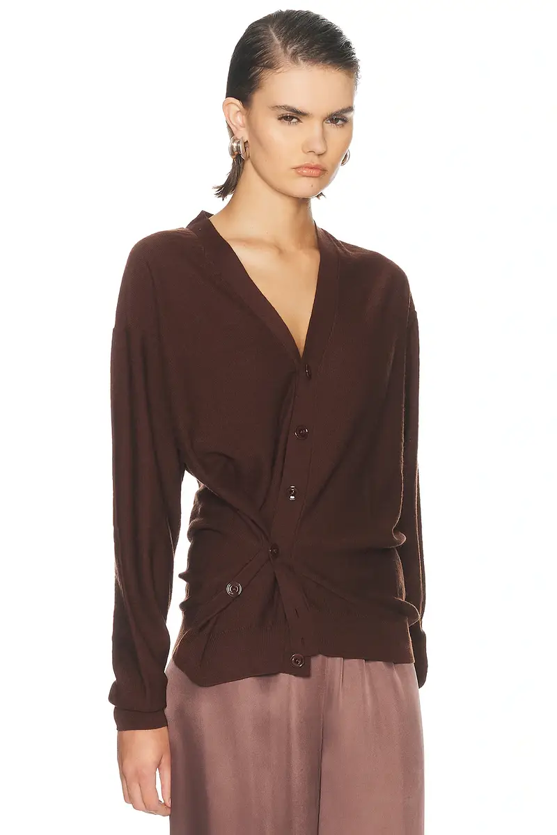 Lemaire Relaxed Twisted Cardigan | Thumbnail 2 Lemaire Relaxed Twisted Cardigan | Thumbnail 2
