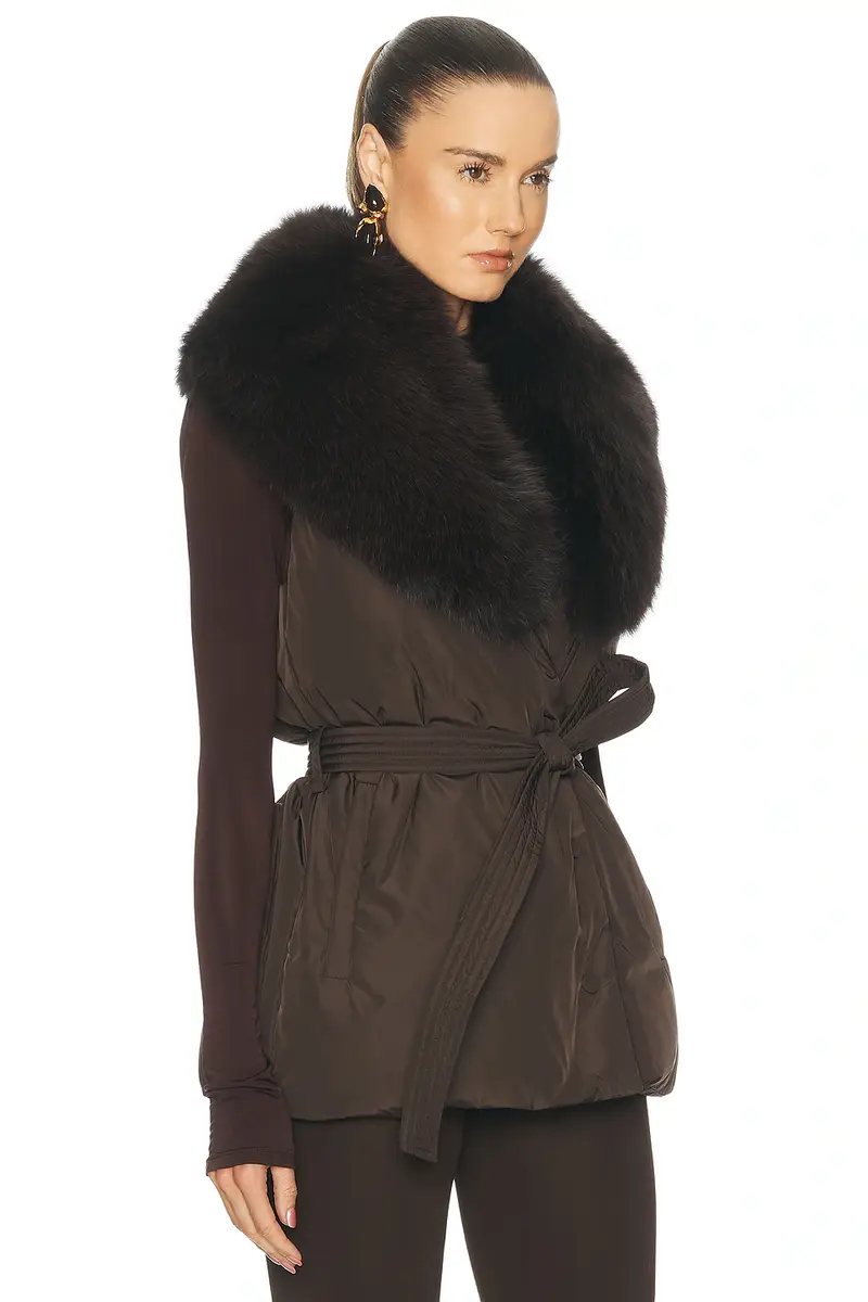 Yves Salomon Fox Fur Vest | Thumbnail 3
