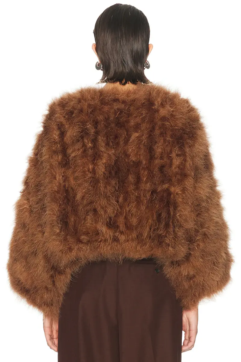 Yves Salomon Feather Cape | Thumbnail 4 Yves Salomon Feather Cape | Thumbnail 4