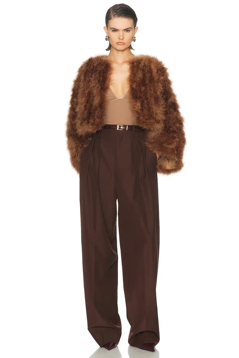 Yves Salomon Feather Cape | Thumbnail 5 Yves Salomon Feather Cape | Thumbnail 5