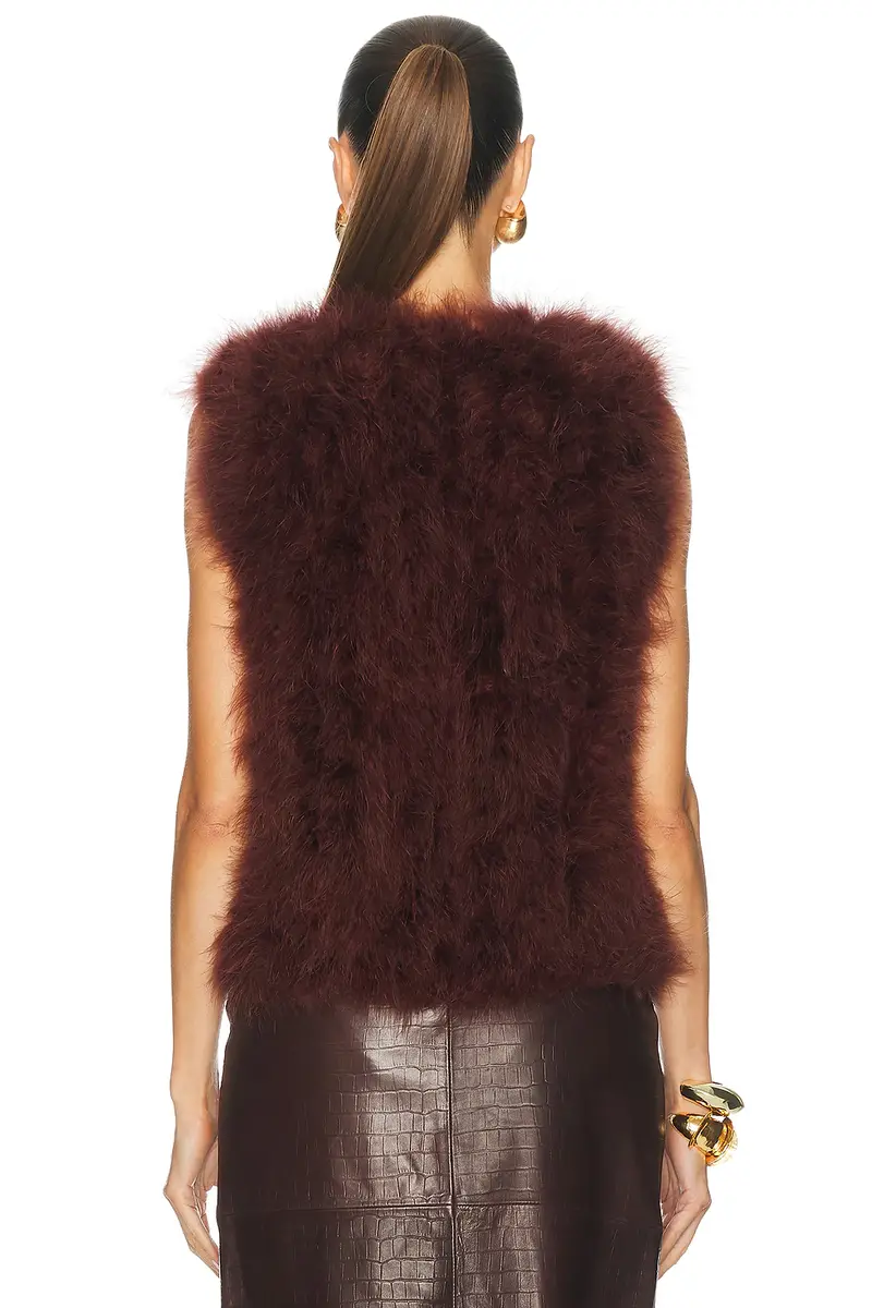 Yves Salomon Feather Vest | Thumbnail 3 Yves Salomon Feather Vest | Thumbnail 3