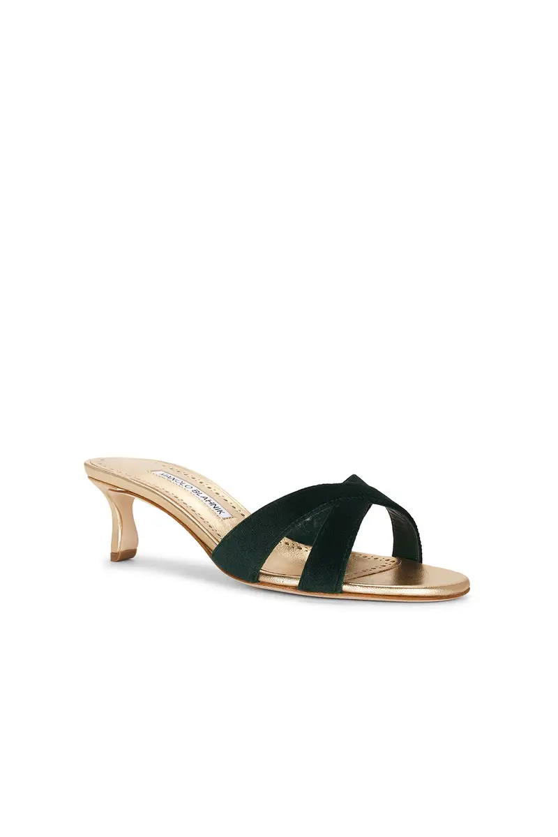 Manolo Blahnik Callydramu 50 Kitten Heel Sandal | Thumbnail 2