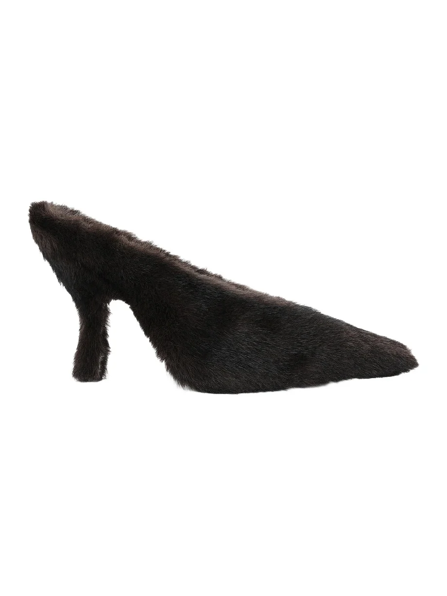 Alexander Wang Natasha 105mm Faux Fur Pump