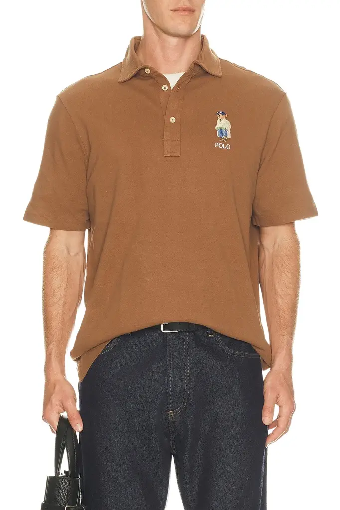 Short Sleeve Basic Mesh Litchfield Bear Polo Short Sleeve Basic Mesh Litchfield Bear Polo