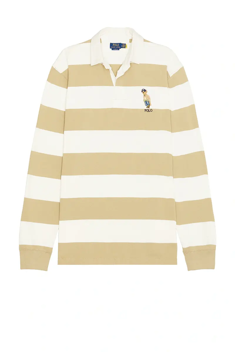 Polo Ralph Lauren Long Sleeve Basic Mesh Litchfield Bear Rugby Polo | Thumbnail 4 Polo Ralph Lauren Long Sleeve Basic Mesh Litchfield Bear Rugby Polo | Thumbnail 4