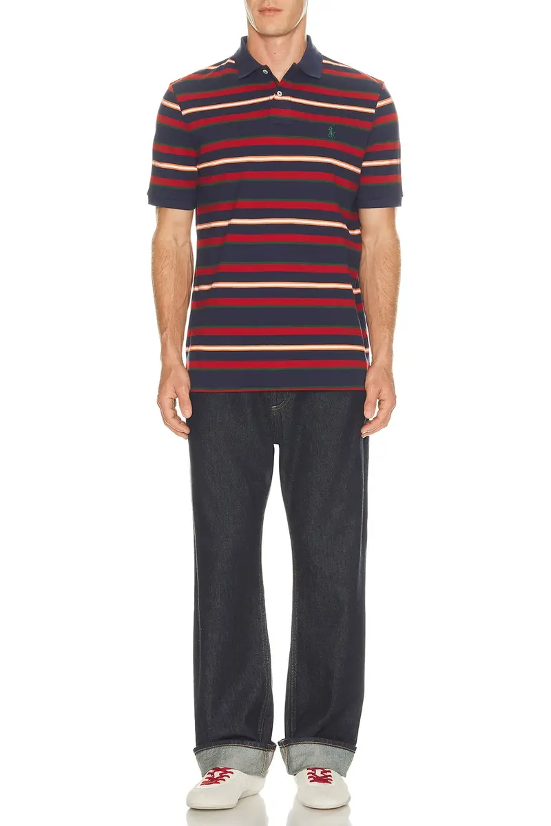 Polo Ralph Lauren Short Sleeve Yarn-Dyed Mesh Polo | Thumbnail 3 Polo Ralph Lauren Short Sleeve Yarn-Dyed Mesh Polo | Thumbnail 3